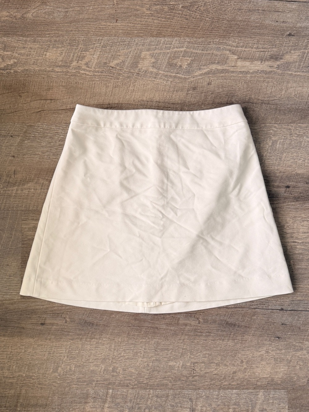 Express White Mini A-Line Skirt